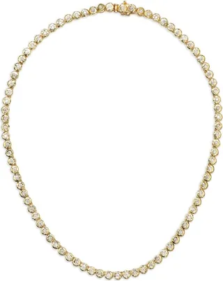18K Yellow Gold Micro Nesting Gem Diamond Necklace