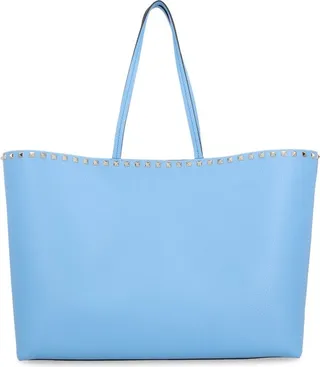 Valentino Garavani Rockstud Logo Detailed Shoulder Bag