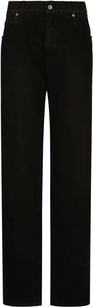 Black Kim Wide-Leg Jeans