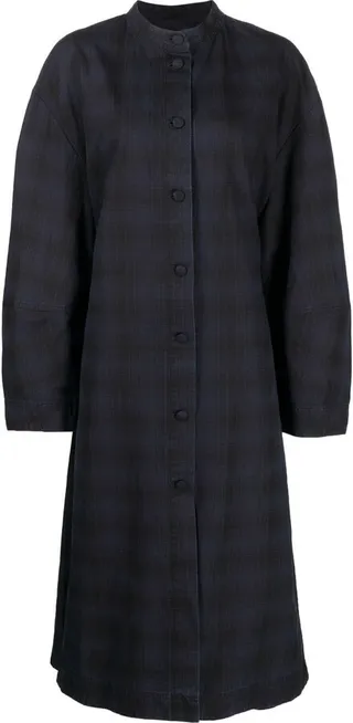 Checked Midi Dress