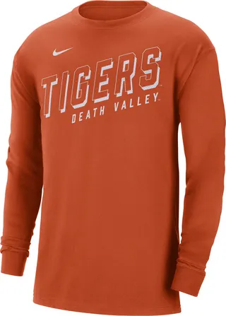 Clemson Nike Men's College Long-Sleeve Max90 T-Shirt in Orange