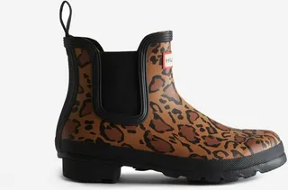 Women's Leopard Print Chelsea Boots