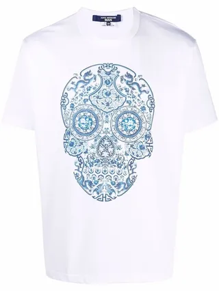 skull-print cotton T-Shirt