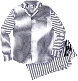 French Ticking Pajama Set