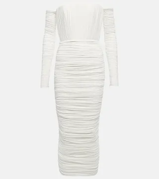Sterling off-shoulder midi dress