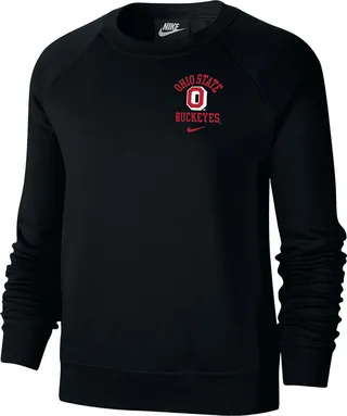 Nike Women's College (Ohio State) Fleece Sweatshirt in Black