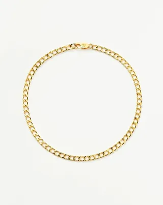 Lucy Williams Flat Curb Chain Anklet