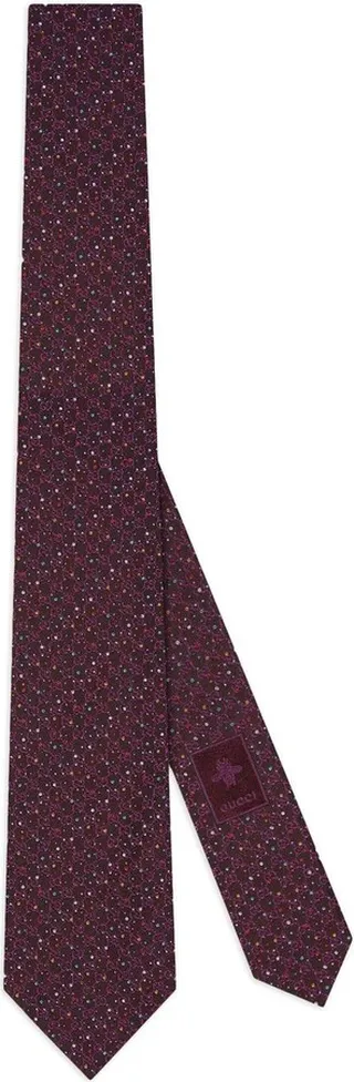 GG dots silk jacquard tie