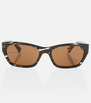 Rectangular acetate sunglasses