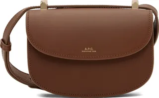 A.P.C. Brown Mini Genève Bag