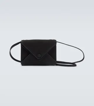Envelope Mini suede shoulder bag