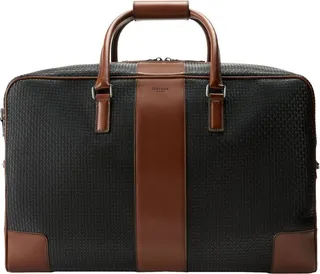 Serapian Leather-Trim Canvas Holdall