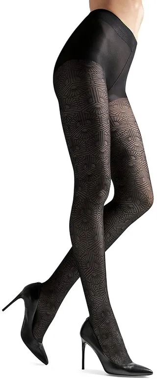 Semi-Sheer Fan Tights
