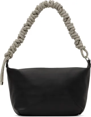 KARA Black XL Crystal Phone Cord Bag