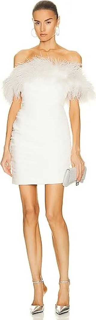 Rachel Gilbert Zion Mini Dress in Ivory