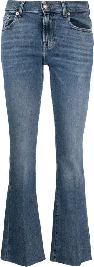Logo-Patch Bootcut Jeans