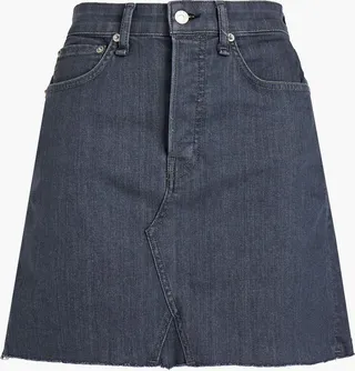 Itty Bitty denim mini skirt