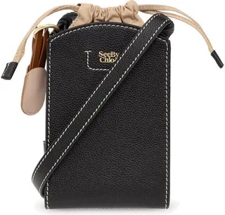 See By Chloé Cecilya Logo Printed Phone Pouch