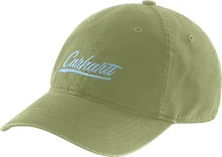 Carhartt Canvas Script Graphic Cap (Green Olive) Caps