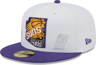 Men's New Era White and Purple Phoenix Suns State Pride 59FIFTY Fitted Hat