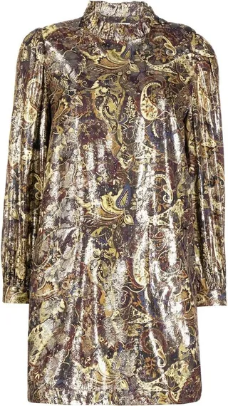 Capi lurex-embellished dress