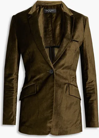 Monty cotton-blend velvet blazer