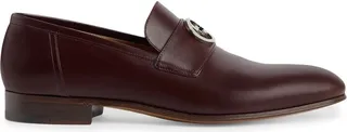 Interlocking G almond-toe loafers