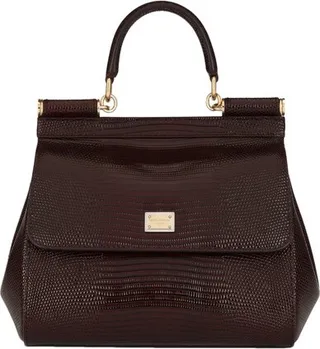 Small iguana-print Sicily bag