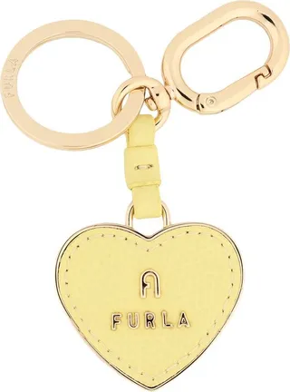 Furla Camelia Keyring Heart Key Ring Light Yellow