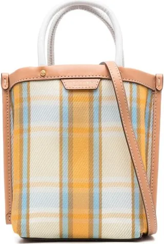 mini Perry check tote bag