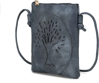 MKF Collection by Mia K Joy Vegan Leather Crossbody Handbag - Blue