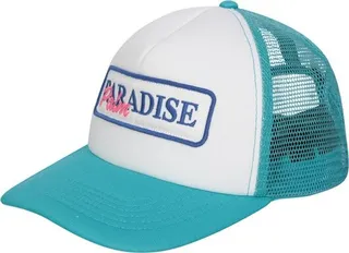 Palm Angels Paradise Palm-Patch Mesh Panelled Trucker Cap