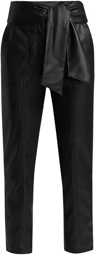 Tessa Vegan Leather Tie Pants