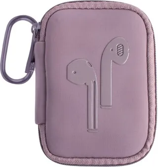 MYTAGALONGS Ear Bud Case With Carabiner - Purple