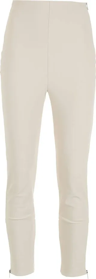 Zip-Detail Skinny-Fit Trousers