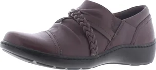 Cora Braid Womens Comfort Insole Leather Clogs