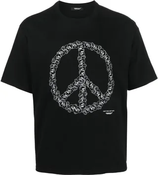 Peace-logo print T-shirt