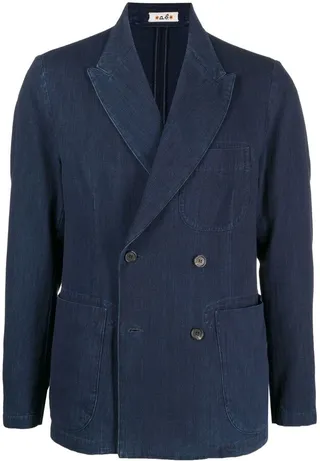 Double-Breasted Denim Jacket