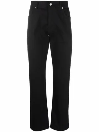 Logo-Print Straight-Leg Trousers