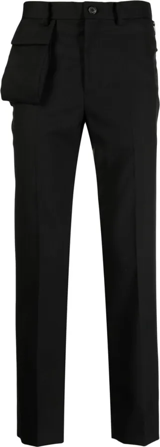 Multi-Pocket Slim-Cut Trousers