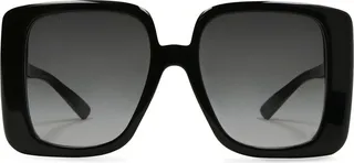 Gucci Eyewear Logo-Plaque Oversized-Frame Sunglasses