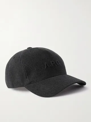 Logo-Embroidered Washed-Denim Baseball Cap