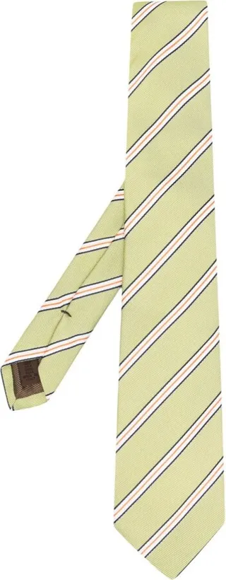 Stripe-Print Silk Tie