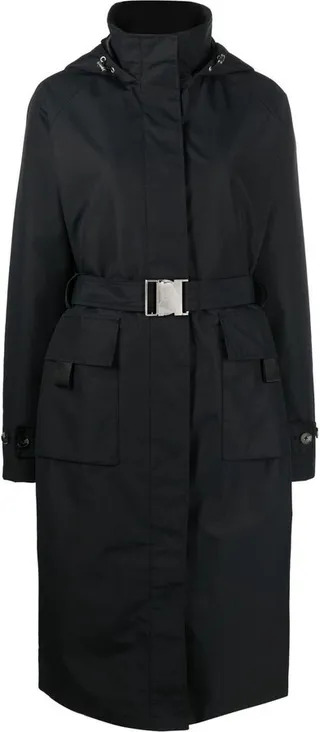Belted-Waist Trench Coat
