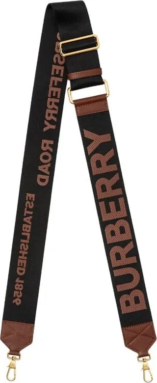 Burberry Horseferry Motif Webbed Bag Strap