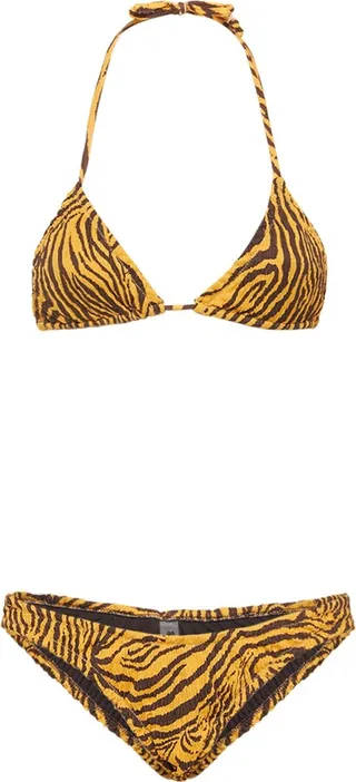 Guia printed triangle bikini