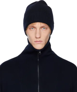 LISA YANG Navy Monaco Beanie