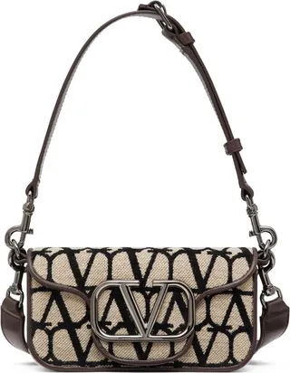 Valentino Garavani Locó Toile Iconographe Shoulder Bag