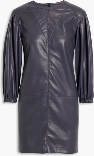 Wyanna faux leather mini dress