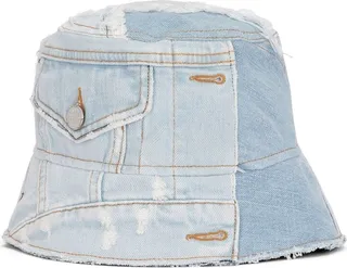 Patchwork Denim Bucket Hat